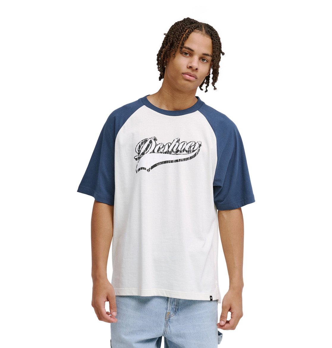 Rugged Raglan - Raglan T-Shirt for Men - Men's White Raglan T