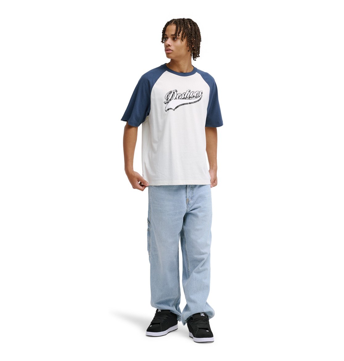 Rugged Raglan - Raglan T-Shirt for Men - Men's White Raglan T
