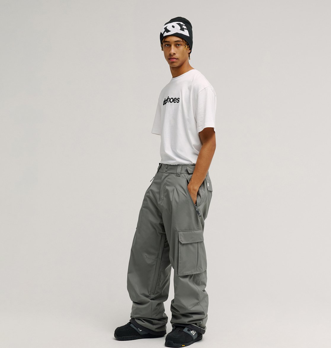 Snowcat Cargo 20K - Unisex's Grey Technical Snow Pants | DC Shoes