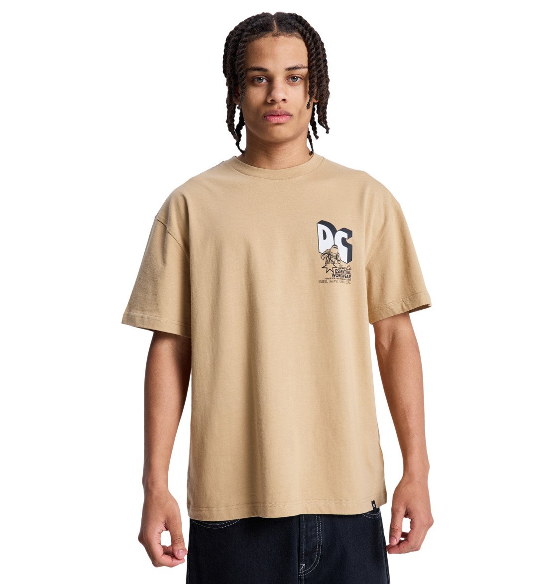 Anodized - Short Sleeve T-Shirt for Men - Men's Beige Short Sleeve