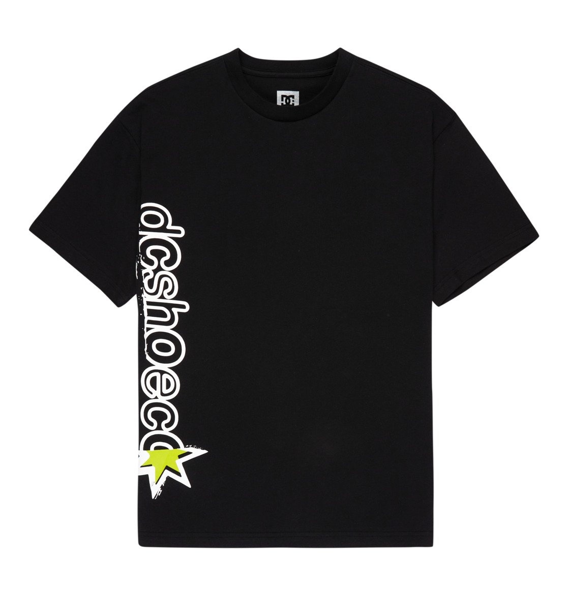 Shock Side - Short Sleeve T-Shirt for Men - Men's Black Short