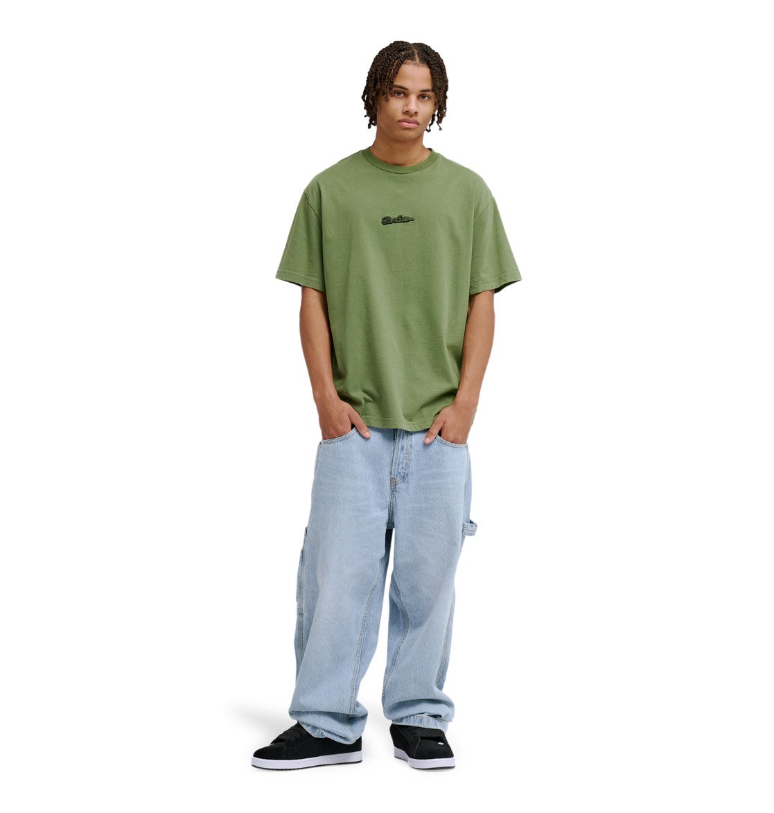 Melted Core - Short Sleeve T-Shirt for Men - Men's Green Short