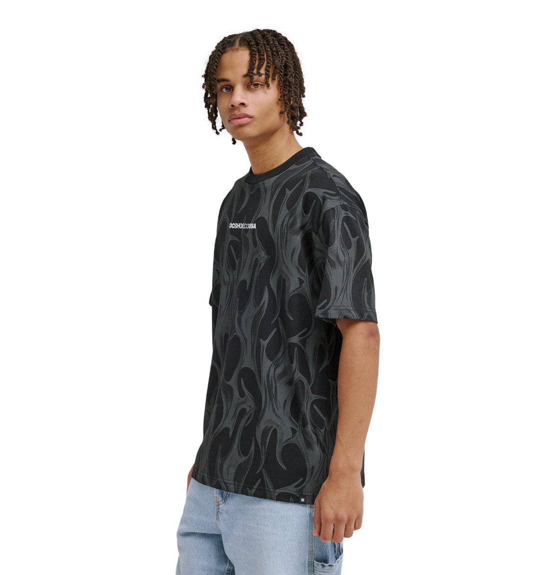 DC Liquid Fuego - Short Sleeve T-Shirt for Men - Men's Black Short