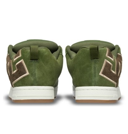 dcshoes, Court Graffik - Scarpe di pelle da Uomo, OLIVE/OFFWHITE (310) Court Graffik - Leather Shoes for Men  300529
