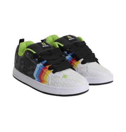 dcshoes, Court Graffik - Scarpe di pelle da Uomo, BLACK/MULTI (kmi) Court Graffik - Leather Shoes for Men  300529