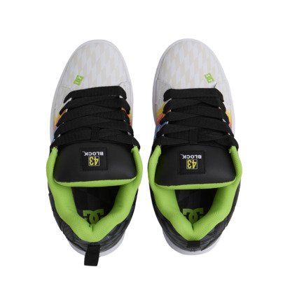dcshoes, Court Graffik - Scarpe di pelle da Uomo, BLACK/MULTI (kmi) Court Graffik - Leather Shoes for Men  300529