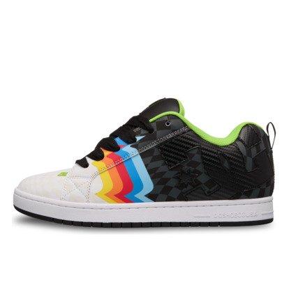 dcshoes, Court Graffik - Scarpe di pelle da Uomo, BLACK/MULTI (kmi) Court Graffik - Leather Shoes for Men  300529