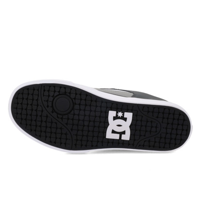 dcshoes, Pure - Scarpe di pelle da Uomo, GREY/GREY/WHITE (027) Pure - Leather Shoes for Men  300660