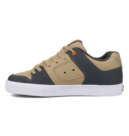 dcshoes, Pure - Chaussures en cuir pour Homme, GREY/TAN/ORANGE (029) Pure - Leather Shoes for Men  300660