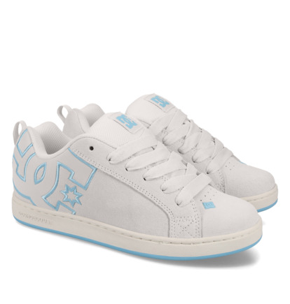 dcshoes, Court Graffik - Chaussures en cuir pour Femme, OFF WHITE (101) Court Graffik - Leather Shoes for Women  300678