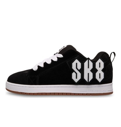 dcshoes, Court Graffik - Chaussures cupsole basses pour Homme, BLACK/BLACK/WHITE (xkkw) Court Graffik - Low-Cut Cupsole Shoes for Men  300927