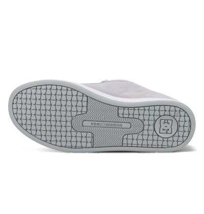 dcshoes, Court Graffik Se - Chaussures en cuir pour Femme, GREY/GREY/WHITE (025) Court Graffik Se - Leather Shoes for Women  301043