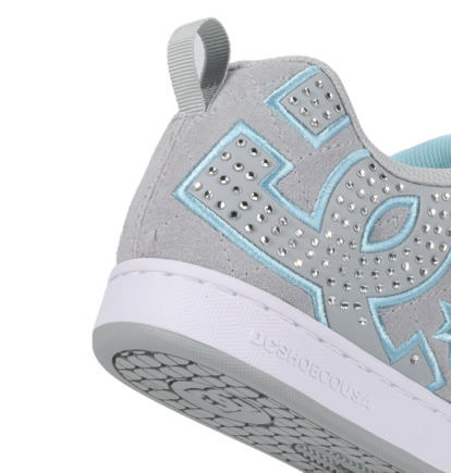 dcshoes, Court Graffik Se - Chaussures en cuir pour Femme, GREY/GREY/WHITE (025) Court Graffik Se - Leather Shoes for Women  301043