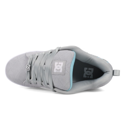 dcshoes, Court Graffik Se - Chaussures en cuir pour Femme, GREY/GREY/WHITE (025) Court Graffik Se - Leather Shoes for Women  301043