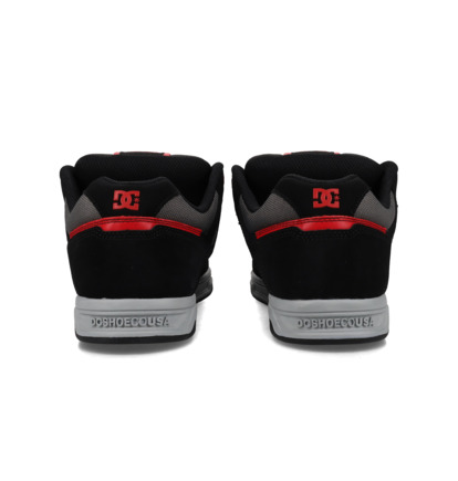 dcshoes, Stag - Chaussures en cuir pour Homme, BLACK/BLACK/RED (009) Stag - Leather Shoes Unisex  320188
