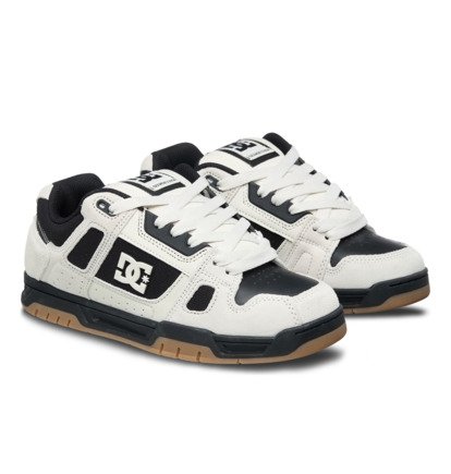 dcshoes, Stag - Chaussures en cuir pour Homme, OFFWHITE (114) Stag - Leather Shoes Unisex  320188