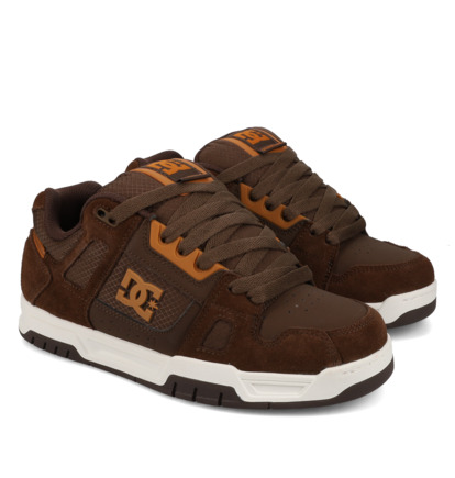 dcshoes, Stag - Chaussures en cuir pour Homme, BROWN/BROWN/BROWN (212) Stag - Leather Shoes Unisex  320188