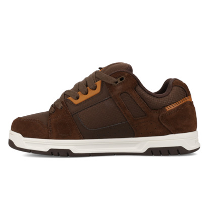 dcshoes, Stag - Chaussures en cuir pour Homme, BROWN/BROWN/BROWN (212) Stag - Leather Shoes Unisex  320188