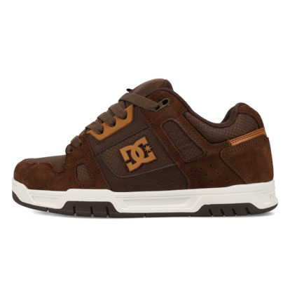 dcshoes, Stag - Chaussures en cuir pour Homme, BROWN/BROWN/BROWN (212) Stag - Leather Shoes Unisex  320188
