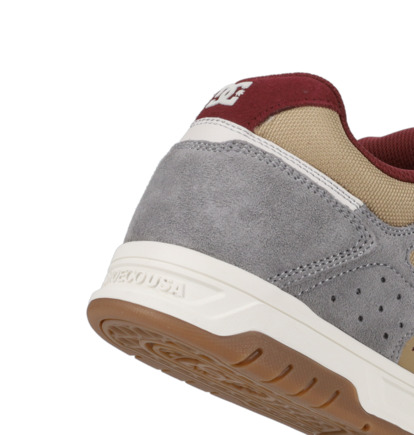 dcshoes, Stag - Chaussures en cuir pour Homme, TAN/OFFWHITE (258) Stag - Leather Shoes Unisex  320188
