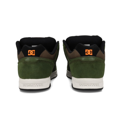 dcshoes, Stag - Chaussures en cuir pour Homme, OLIVE/OFFWHITE (310) Stag - Leather Shoes Unisex  320188
