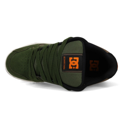 dcshoes, Stag - Chaussures en cuir pour Homme, OLIVE/OFFWHITE (310) Stag - Leather Shoes Unisex  320188