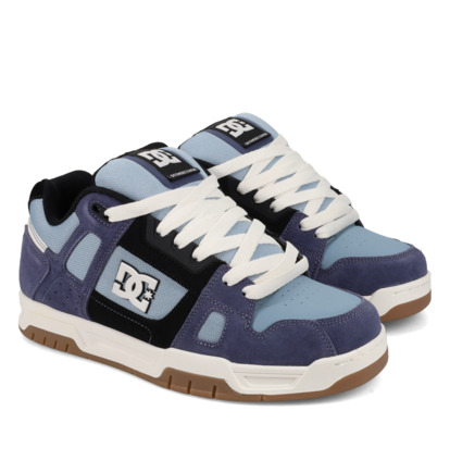 dcshoes, Stag - Chaussures en cuir pour Homme, NAVY/BLUE (421) Stag - Leather Shoes Unisex  320188