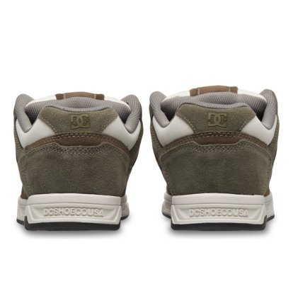 dcshoes, Stag - Chaussures en cuir pour Homme, KHAKI/DK OLIVE (ko0) Stag - Leather Shoes Unisex  320188