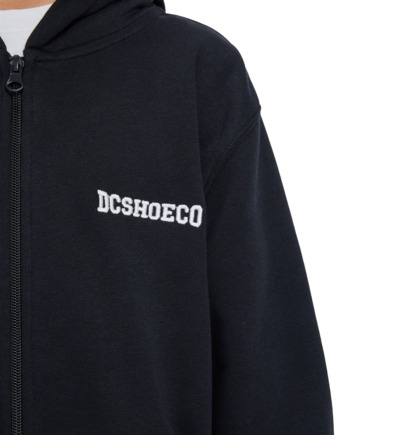 dcshoes, Baseline - Felpa con cappuccio e zip da Ragazzo 8-16, BLACK (kvj0) Baseline - Full Zip Hoodie for Boys 8-16  ADBFT03065