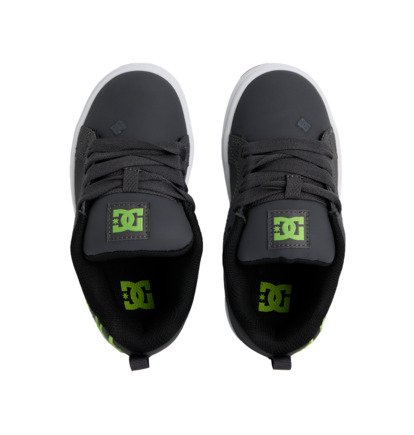 dcshoes, Court Graffik - Baskets pour enfant, GREY/BLACK/WHITE (026) Court Graffik - Leather Shoes for Kids  ADBS100207
