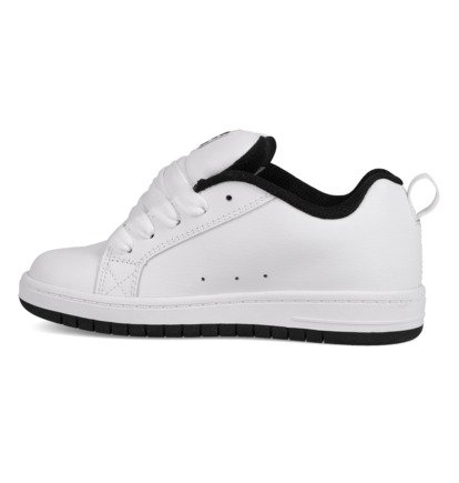 dcshoes, Court Graffik - Baskets pour enfant, WHITE/BLACK (102) Court Graffik - Leather Shoes for Kids  ADBS100207