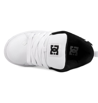 dcshoes, Court Graffik - Baskets pour enfant, WHITE/BLACK (102) Court Graffik - Leather Shoes for Kids  ADBS100207
