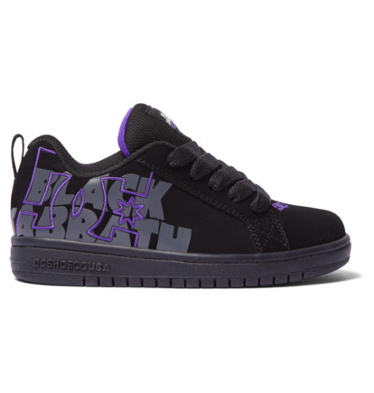 DC x Black Sabbath Court Graffik - Leather Shoes for Boys  ADBS100303