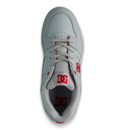 dcshoes, Pure Elastic - Lederschuhe für Kinder, GREY/DARK RED (gre) Pure Elastic - Leather Shoes for Kids  ADBS300256