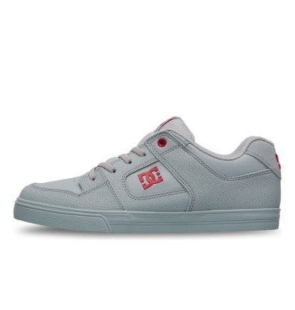 dcshoes, Pure Elastic - Lederschuhe für Kinder, GREY/DARK RED (gre) Pure Elastic - Leather Shoes for Kids  ADBS300256