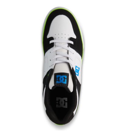 dcshoes, Pure Elastic - Lederschuhe für Kinder, WHITE/GREEN/BLACK (tgb) Pure Elastic - Leather Shoes for Kids  ADBS300256