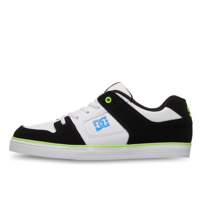 dcshoes, Pure Elastic - Lederschuhe für Kinder, WHITE/GREEN/BLACK (tgb) Pure Elastic - Leather Shoes for Kids  ADBS300256