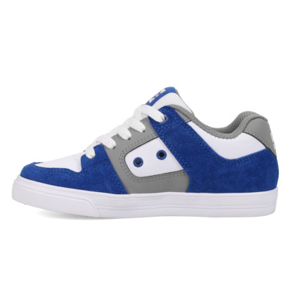 dcshoes, Pure - Lederschuhe für Kinder, WHITE/BLUE/GREY (111) Pure - Leather Shoes for Kids  ADBS300267
