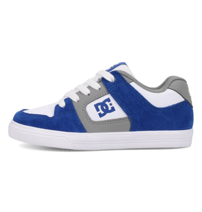 dcshoes, Pure - Lederschuhe für Kinder, WHITE/BLUE/GREY (111) Pure - Leather Shoes for Kids  ADBS300267
