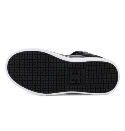 dcshoes, Pure High-Top Ev - High-Top Shoes for Kids, BLACK/GREY/GREY (008) Pure High-Top EV - High-Top Leather Shoes for Kids  ADBS300324