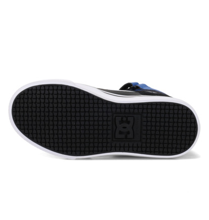 dcshoes, Pure High-Top Ev - High-Top Shoes for Kids, BLACK/BLUE/WHT (009) Pure High-Top EV - High-Top Leather Shoes for Kids  ADBS300324