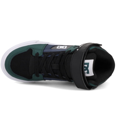 dcshoes, Pure High-Top EV - Chaussures en cuir montantes pour enfant, GREEN/NAVY/BLACK (310) Pure High-Top EV - High-Top Leather Shoes for Kids  ADBS300324
