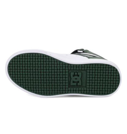 dcshoes, Pure High-Top Ev Sn - High-Top-Schuhe für Kinder, WHITE/DARK/GREEN (112) Pure High-Top Ev Sn - High-Top Shoes for Kids  ADBS300329