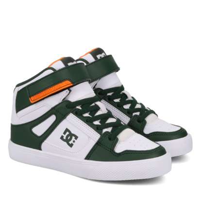 dcshoes, Pure High-Top Ev Sn - High-Top-Schuhe für Kinder, WHITE/DARK/GREEN (112) Pure High-Top Ev Sn - High-Top Shoes for Kids  ADBS300329