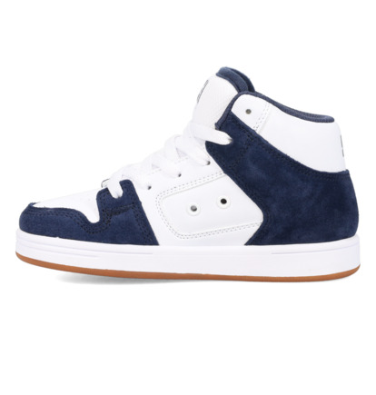 dcshoes, Manteca 4 Hi - Chaussures montantes en cuir pour Enfant, WHITE/NAVY (102) Manteca 4 Hi - Leather High-Top Shoes for Kids  ADBS300395