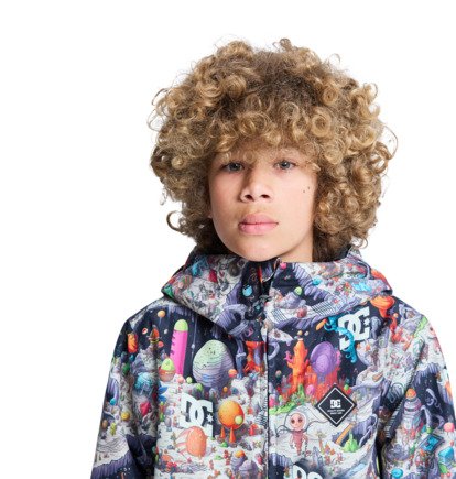 dcshoes, Basis Print - Funktionelle Snow-Jacke mit Kapuze für Jungen 8-16, OUTER WORLD BLACK (kta4) Basis Print - Technical Snow Jacket for Boys 8-16  ADBTJ03032