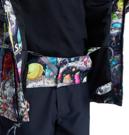 dcshoes, Basis Print - Funktionelle Snow-Jacke mit Kapuze für Jungen 8-16, OUTER WORLD BLACK (kta4) Basis Print - Technical Snow Jacket for Boys 8-16  ADBTJ03032