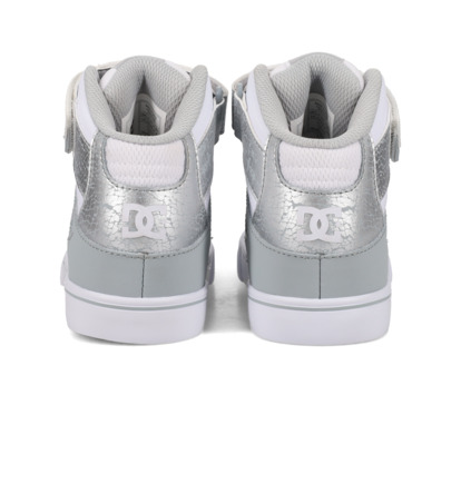 dcshoes, Pure High-Top Ev - High-Top-Schuhe für Kinder, WHITE/SILVER (102) Pure High-Top Ev - High-Top Shoes for Kids  ADGS100099