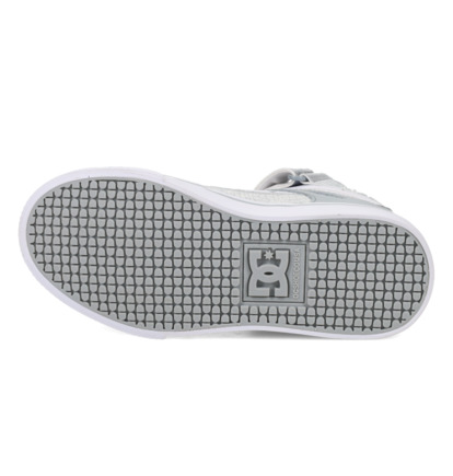 dcshoes, Pure High-Top Ev - High-Top-Schuhe für Kinder, WHITE/SILVER (102) Pure High-Top Ev - High-Top Shoes for Kids  ADGS100099
