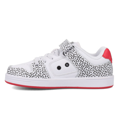 dcshoes, Manteca 4 V - Chaussures en cuir pour Enfant, WHITE/BLACK/HOTPINK (102) Manteca 4 V - Leather Shoes for Kids  ADGS100100